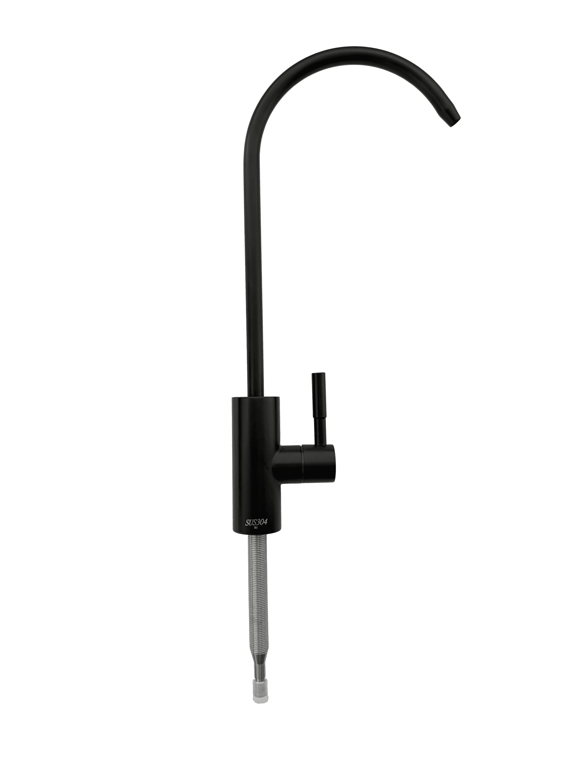 Кран на мойку нержавіюча сталь чорний