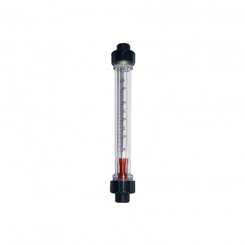 Ротаметр натрубний 40-400  л/год з'єднання клейове (1/2')