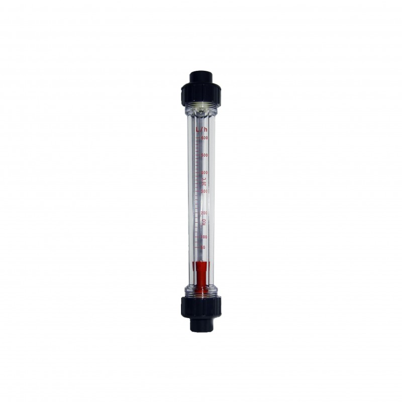 Ротаметр натрубний 60-600  л/год з'єднання клейове (1/2')